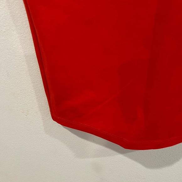 ZARA Women's orange Red Bodycon Sleeveless Midi Dress Size Small - Picture 4 of 11